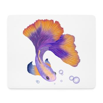 Poisson. Élégant sous l’eau - Tapis de souris (format paysage) - blanc - Devant