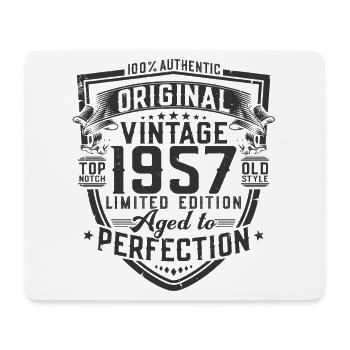 1957 Vintage Born Vintage Cadeau d’anniversaire - Tapis de souris (format paysage) - blanc - Devant