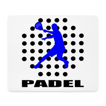 Padel - Tapis de souris (format paysage) - blanc - Devant