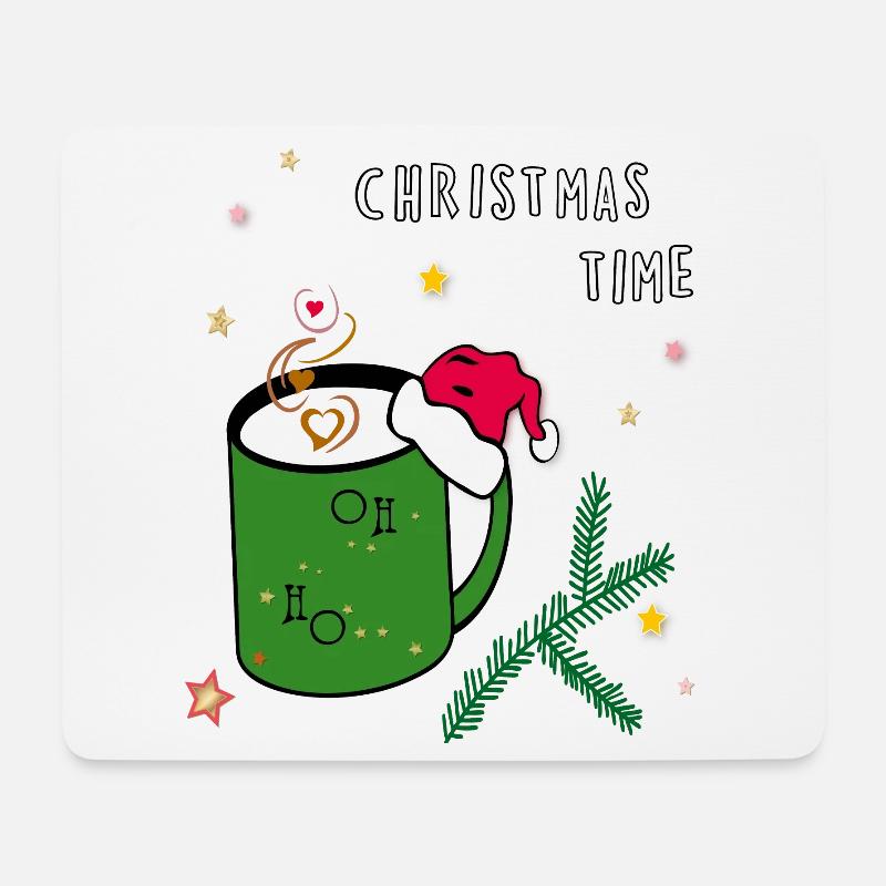 Christmas, Weihnachten - Mousepad (Querformat) - Weiß