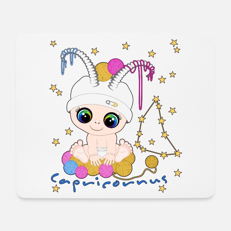 sternzeichen_capricornus - Mousepad (Querformat) - Weiß
