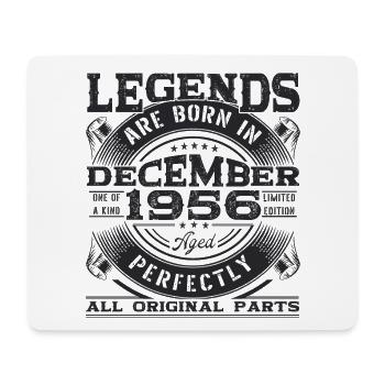 Born December 1956 66th birthday Legend Mann - Mouse Pad (horizontal) - white - Front