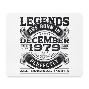 Décembre Né en 1979 43ème anniversaire Legend Man - Tapis de souris (format paysage) - blanc - Devant