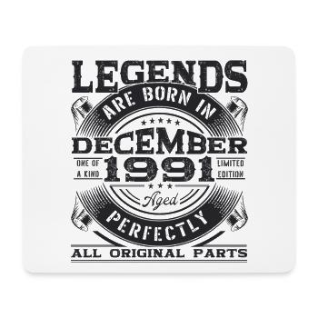 Décembre Né 1991 31ème anniversaire Legend Man - Tapis de souris (format paysage) - blanc - Devant