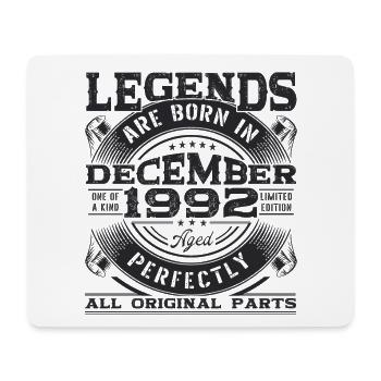 Décembre Né 1992 30e anniversaire Legend Man - Tapis de souris (format paysage) - blanc - Devant