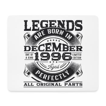 December Born 1996 26th birthday Legend Man - Mouse Pad (horizontal) - white - Front
