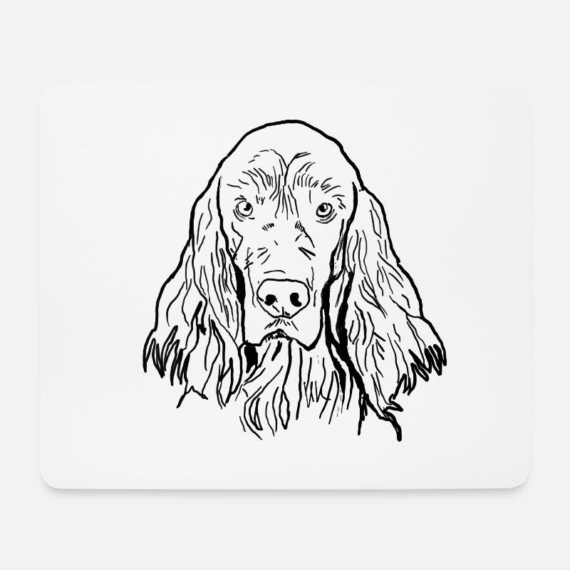 Irish Setter - Mousepad (Querformat) - Weiß