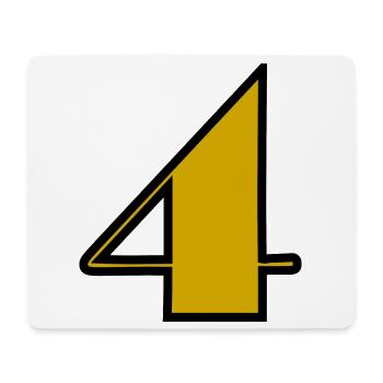 4,4 JAHRE,4. GEBURTSTAG,4 JAHRE,VIER - Mousepad (Querformat) - Weiß - Vorne