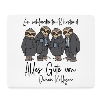 Abschied Kollege Rente Arbeitskollege Ruhestand - Mousepad (Querformat) - Weiß - Vorne
