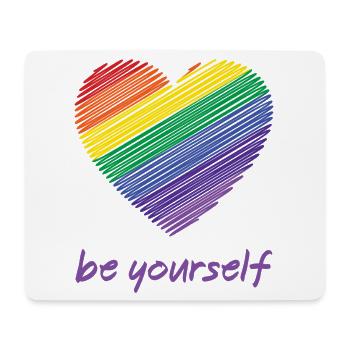 Pride Month LGBTQ - Sei du selbst - Mousepad (Querformat) - Weiß - Vorne