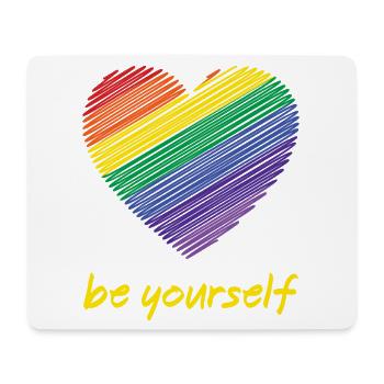 Pride Month LGBTQ - Sei du selbst - Mousepad (Querformat) - Weiß - Vorne