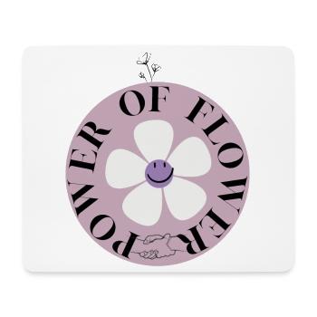 Power of Flower Circle - Mouse Pad (horizontal) - white - Front