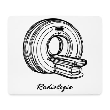Radiologie Scanner IRM One Line Art Manip Radio - Tapis de souris (format paysage) - blanc - Devant