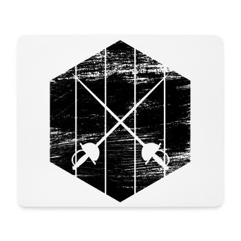 Fencing equipment - Mouse Pad (horizontal) - white - Front