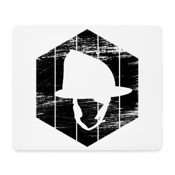 Firefighter's helmet - Mouse Pad (horizontal) - white - Front