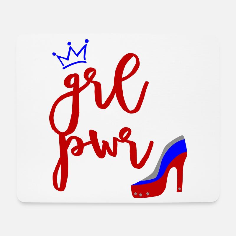 Girl Power - Mousepad (Querformat) - Weiß