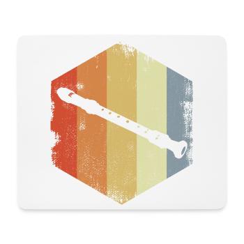 Vintage Flute Sketch - Mouse Pad (horizontal) - white - Front