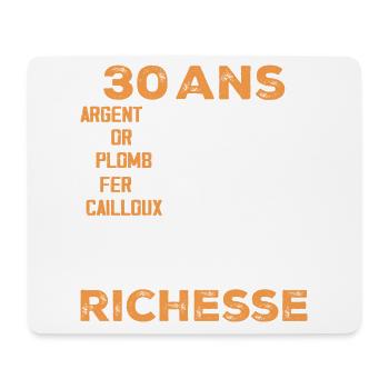 Lustiges Geburtstagsgeschenk zum 30. Geburtstag. Geschenk zum 30. Geburtstag - Mousepad (Querformat) - Weiß - Vorne