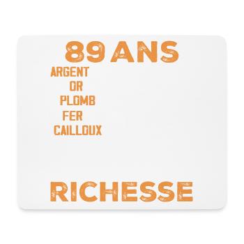 89 Years Old Funny Birthday Gift 89 Years Old Gift - Mouse Pad (horizontal) - white - Front