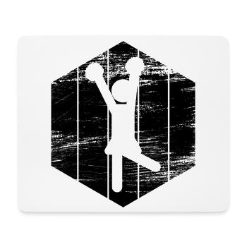 Figurines de pom-pom girl - Tapis de souris (format paysage) - blanc - Devant