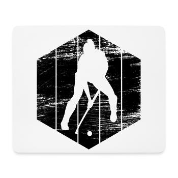 Joueurs de hockey sur gazon - Tapis de souris (format paysage) - blanc - Devant