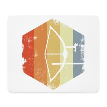 Retro Archery - Mouse Pad (horizontal) - white - Front
