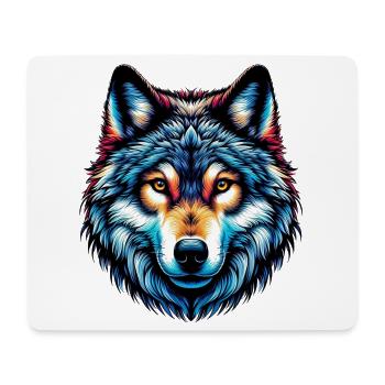 Wolf - Mousepad (Querformat) - Weiß - Vorne