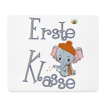 First Class, Elephant - Mouse Pad (horizontal) - white - Front