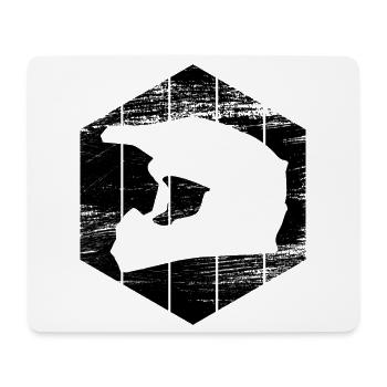 Motocross Helmet Graphic - Mouse Pad (horizontal) - white - Front