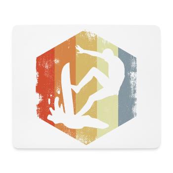 Vintage Surfing - Mouse Pad (horizontal) - white - Front