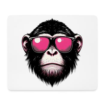 Singe - Tapis de souris (format paysage) - blanc - Devant