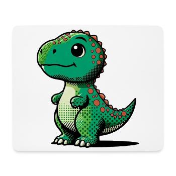 Dinosaure - Tapis de souris (format paysage) - blanc - Devant