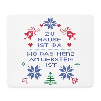 Family, Christmas - Mouse Pad (horizontal) - white - Front