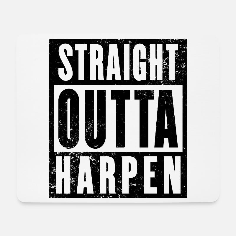 Straight outta Bochum Harpen Ruhrpott Ruhrgebiet - Mousepad (Querformat) - Weiß