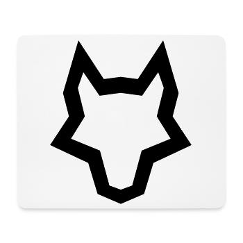 LOGO of the wolf - Mouse Pad (horizontal) - white - Front