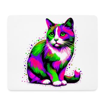 Cat - Mouse Pad (horizontal) - white - Front
