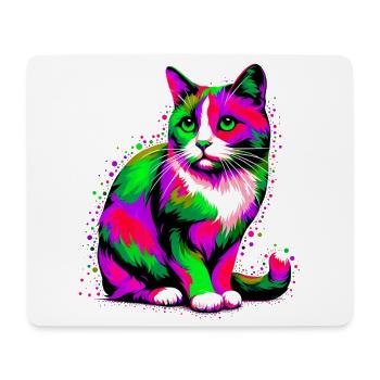 Cat - Mouse Pad (horizontal) - white - Front