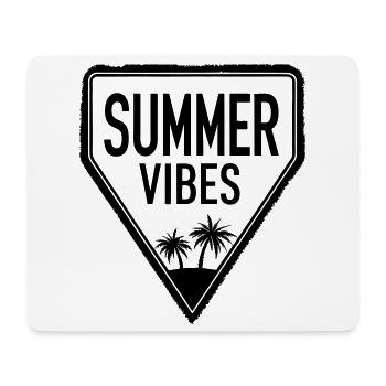 SUMMER VIBES design with cool lettering - Mousepad (Querformat) - Weiß - Vorne