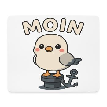 Moin - Design de mouette - Tapis de souris (format paysage) - blanc - Devant