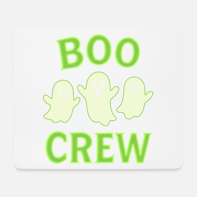 Boo Group – Lustiges Halloween Geister Shirt - Mousepad (Querformat) - Weiß