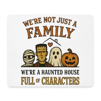 Halloween - famille de monstres amusants - Tapis de souris (format paysage) - blanc - Devant