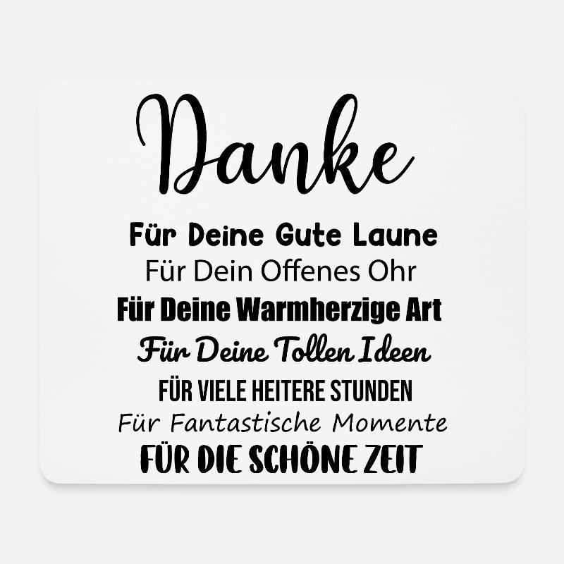 Kollegin Arbeitkollegen Büro Danke Spruch Geschenk - Mousepad (Querformat) - Weiß