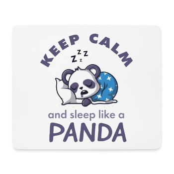 Keep Calm and Sleep Like a Panda – Süße Träume - Mouse Pad (horizontal) - white - Front
