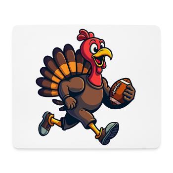 Thanksgiving Football Turquie - Tapis de souris (format paysage) - blanc - Devant