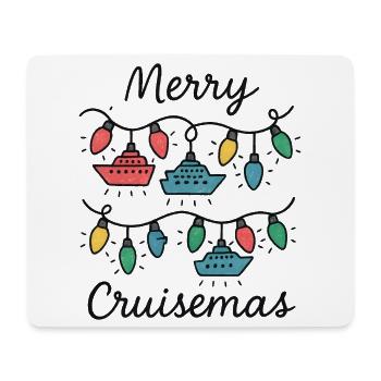 Merry Cruise Mas Funny Christmas Cruise - Mouse Pad (horizontal) - white - Front