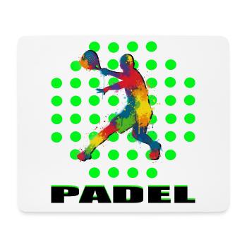 Padel - Tapis de souris (format paysage) - blanc - Devant