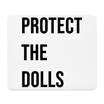 Protect_the_Dolls_- - Tapis de souris (format paysage) - blanc - Devant