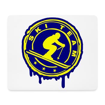 Ski Team  - Mousepad (Querformat) - Weiß - Vorne