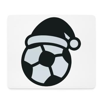 Soccer Snowman Christmas Sports - Mouse Pad (horizontal) - white - Front