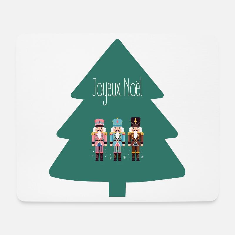 Frohe Weihnachten - Mousepad (Querformat) - Weiß